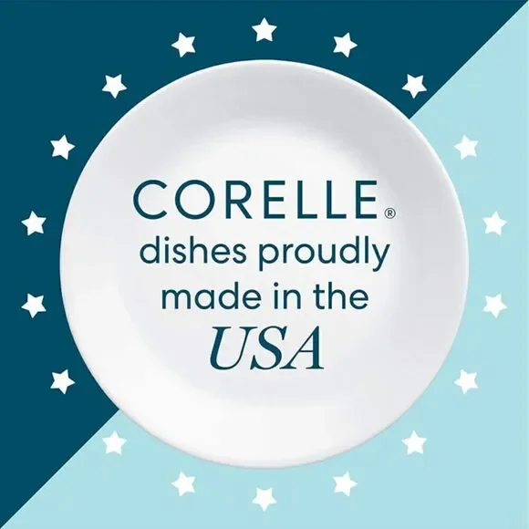 🌸 2 Sets of New Corelle Winter Frost White 12-Piece Dinnerware = 24 pieces